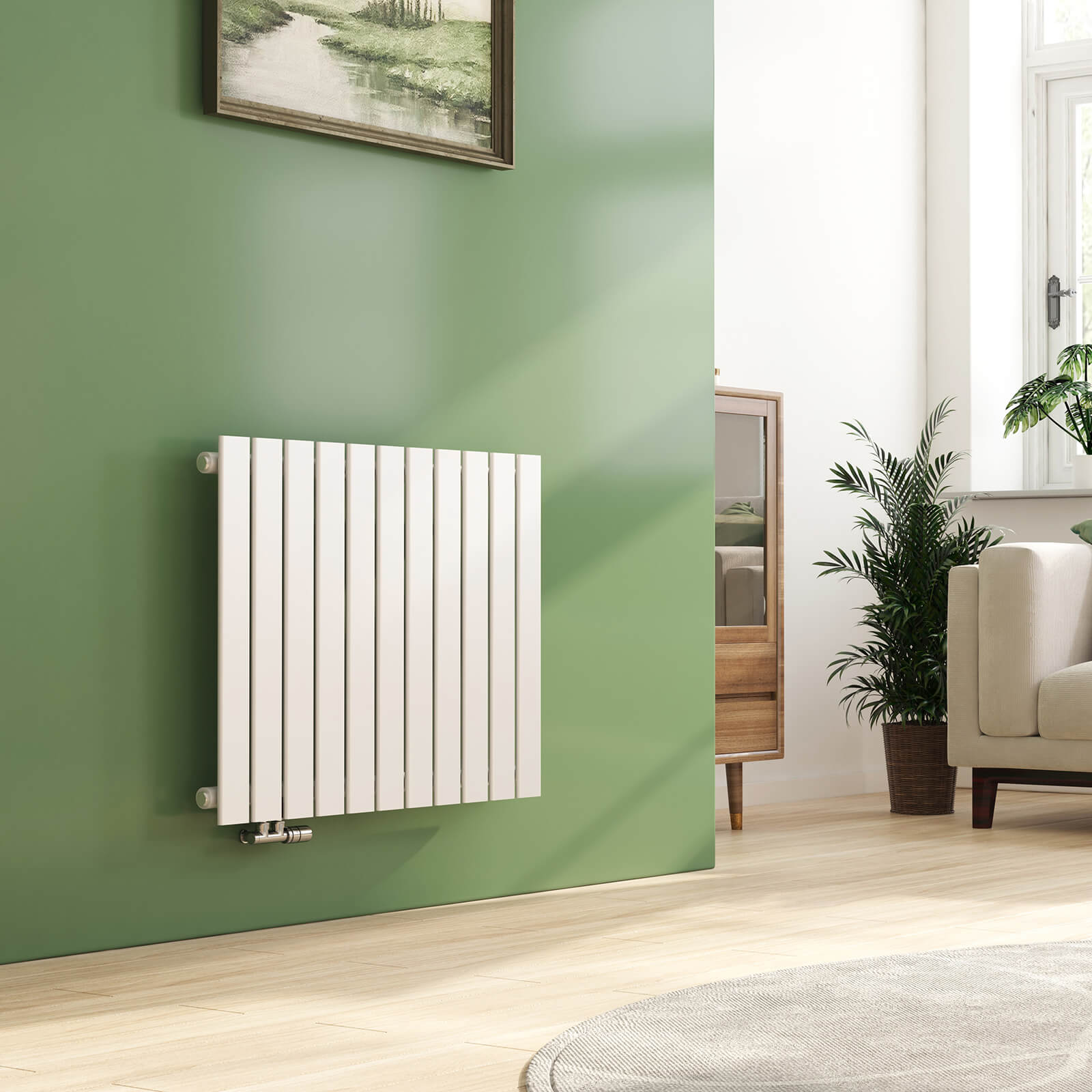 emke-radiateur-plat-63x100-cm-anthracite-eau-chaude image 3