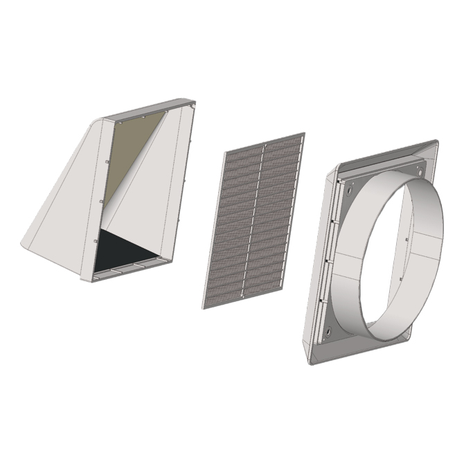 fantini-cosmi-ge150-grille-ext-rieure-pare-pluie-150 image 2