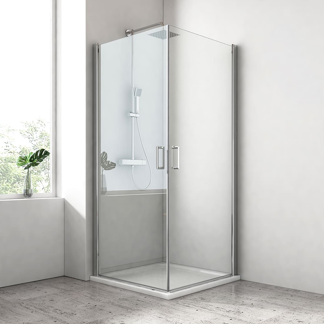 emke-cabine-douche-angle-90x90x195cm-verre-nano image 5