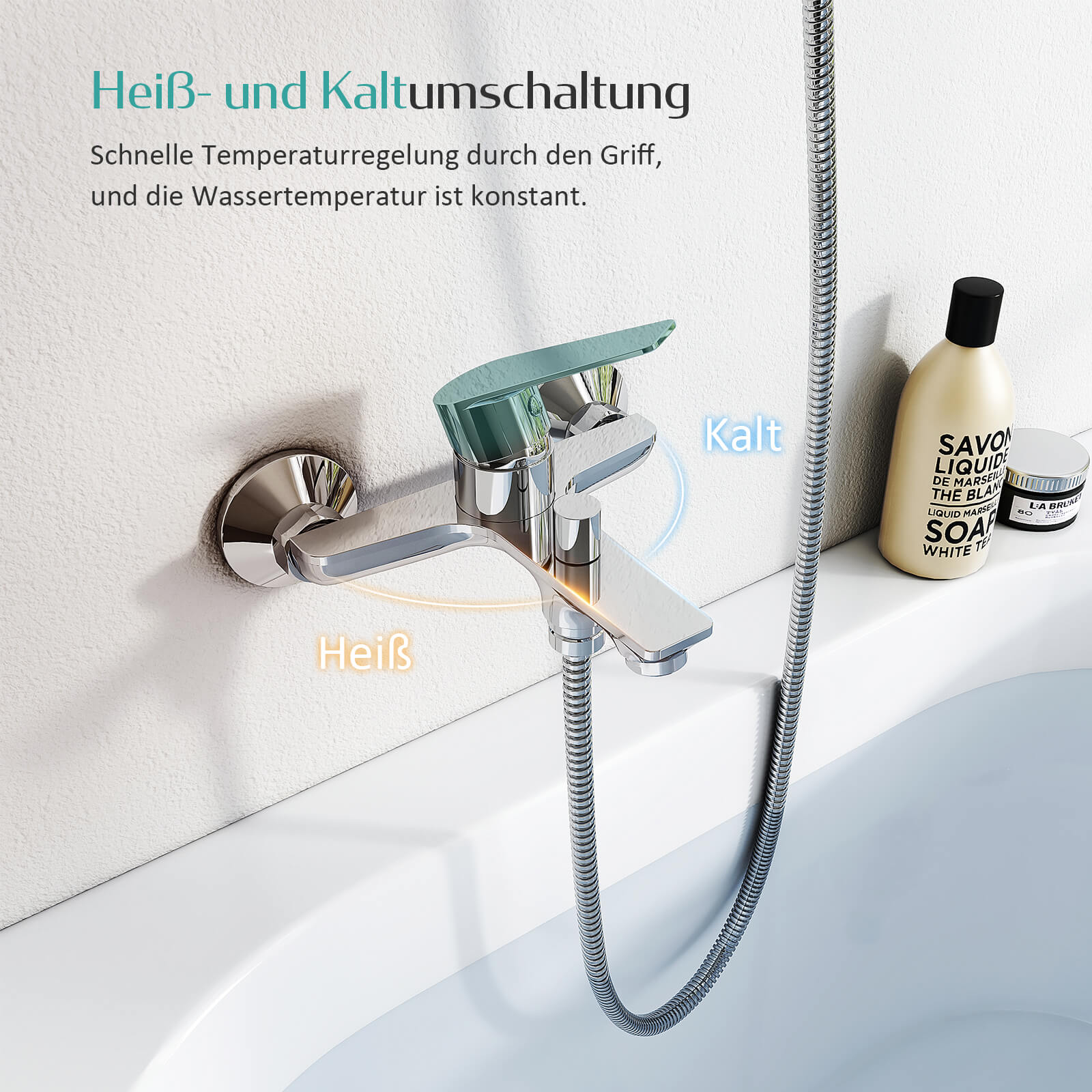 emke-f03-mitigeur-douche-mural-chrome-baignoire image 3
