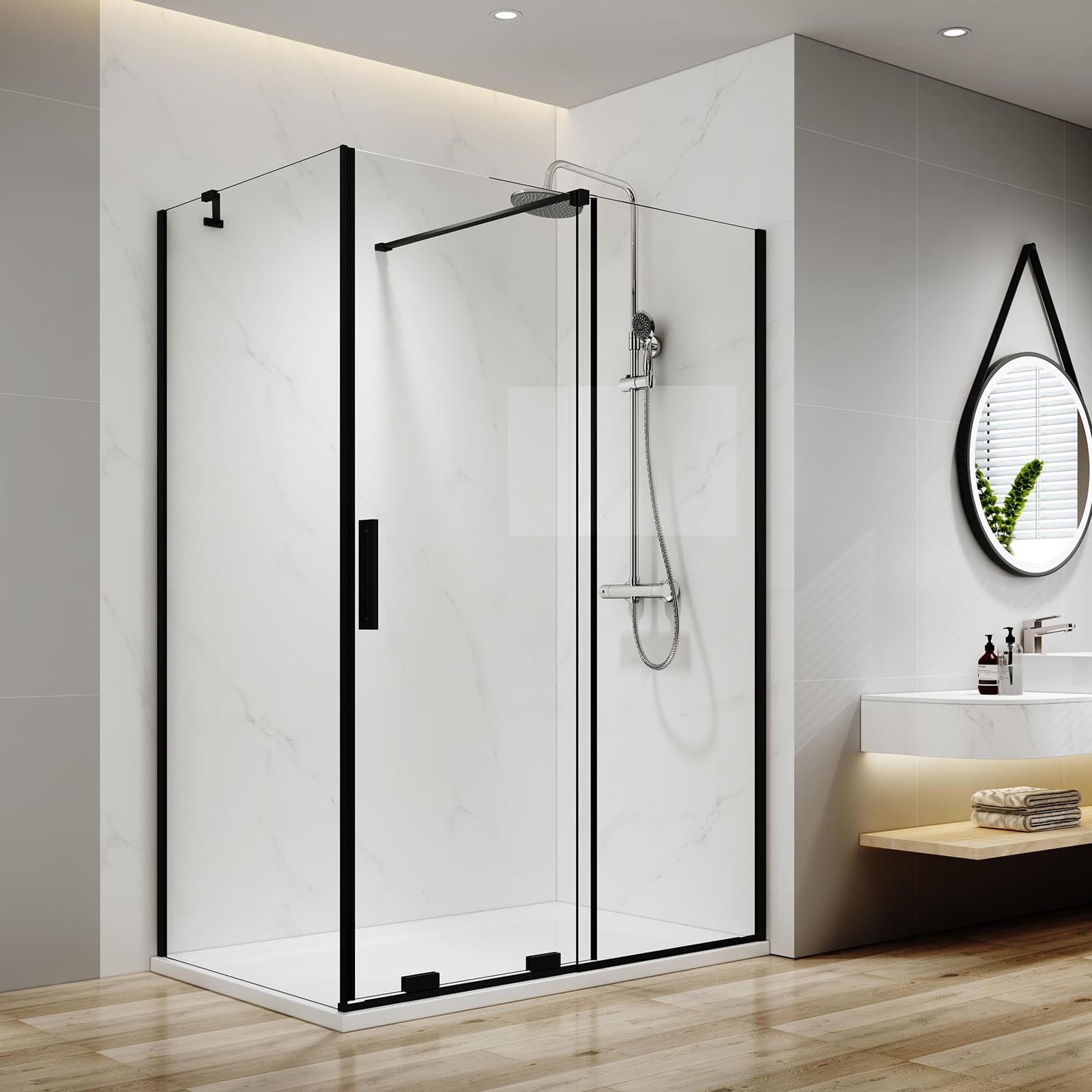 emke-cabine-de-douche-coulissante-noire-120x90 image 1