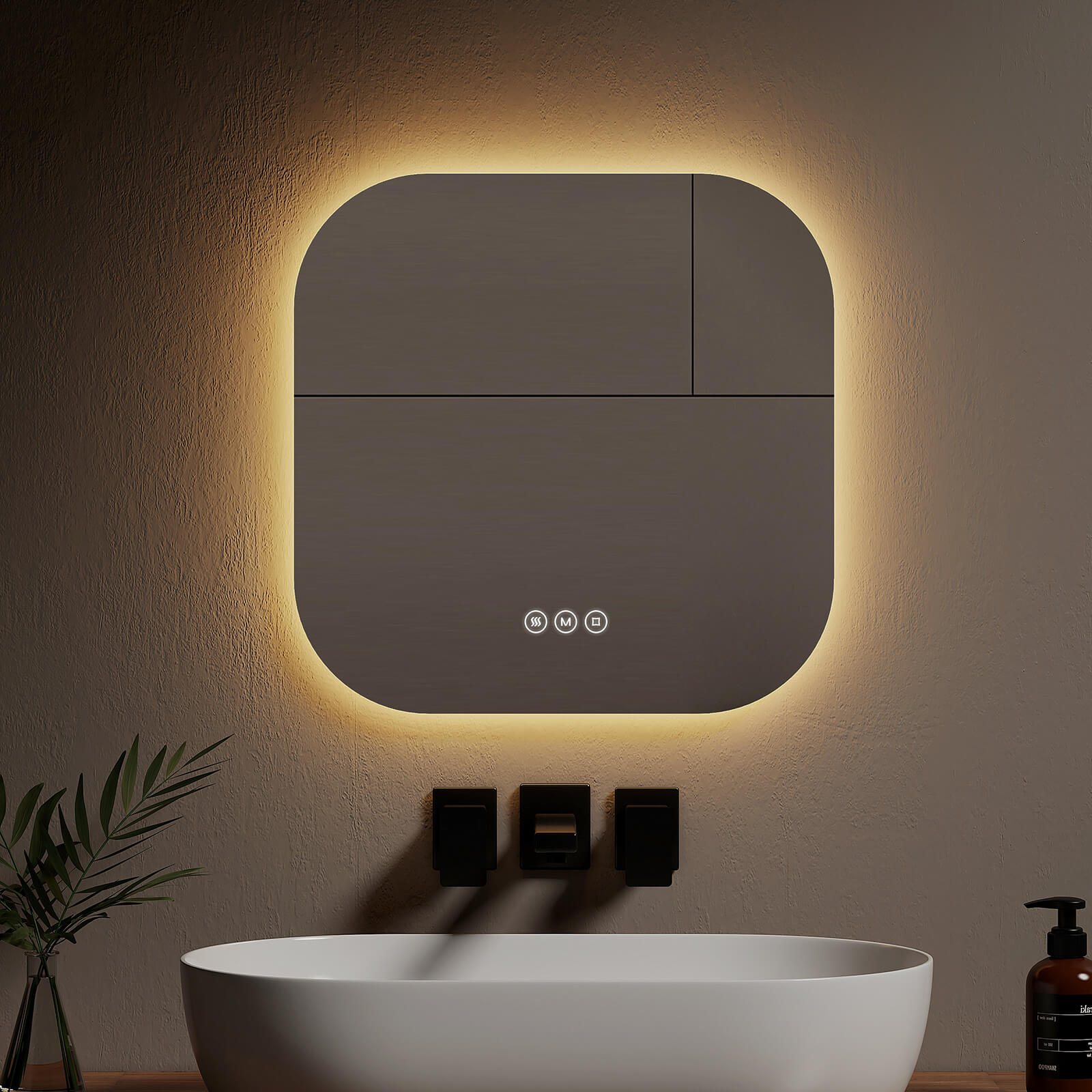 emke-lm32-miroir-led-sans-cadre-3-couleurs-60x60 image 4