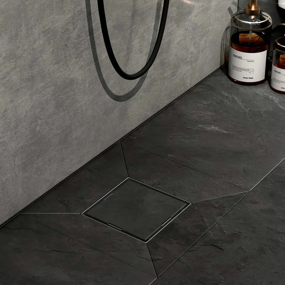 emke-fd3-caniveau-douche-carr-inox-noir-mat image 1