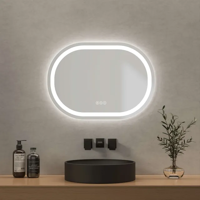 emke-olm06-miroir-lumineux-salle-de-bain-70x50-tactile-anti-bu-e image 1