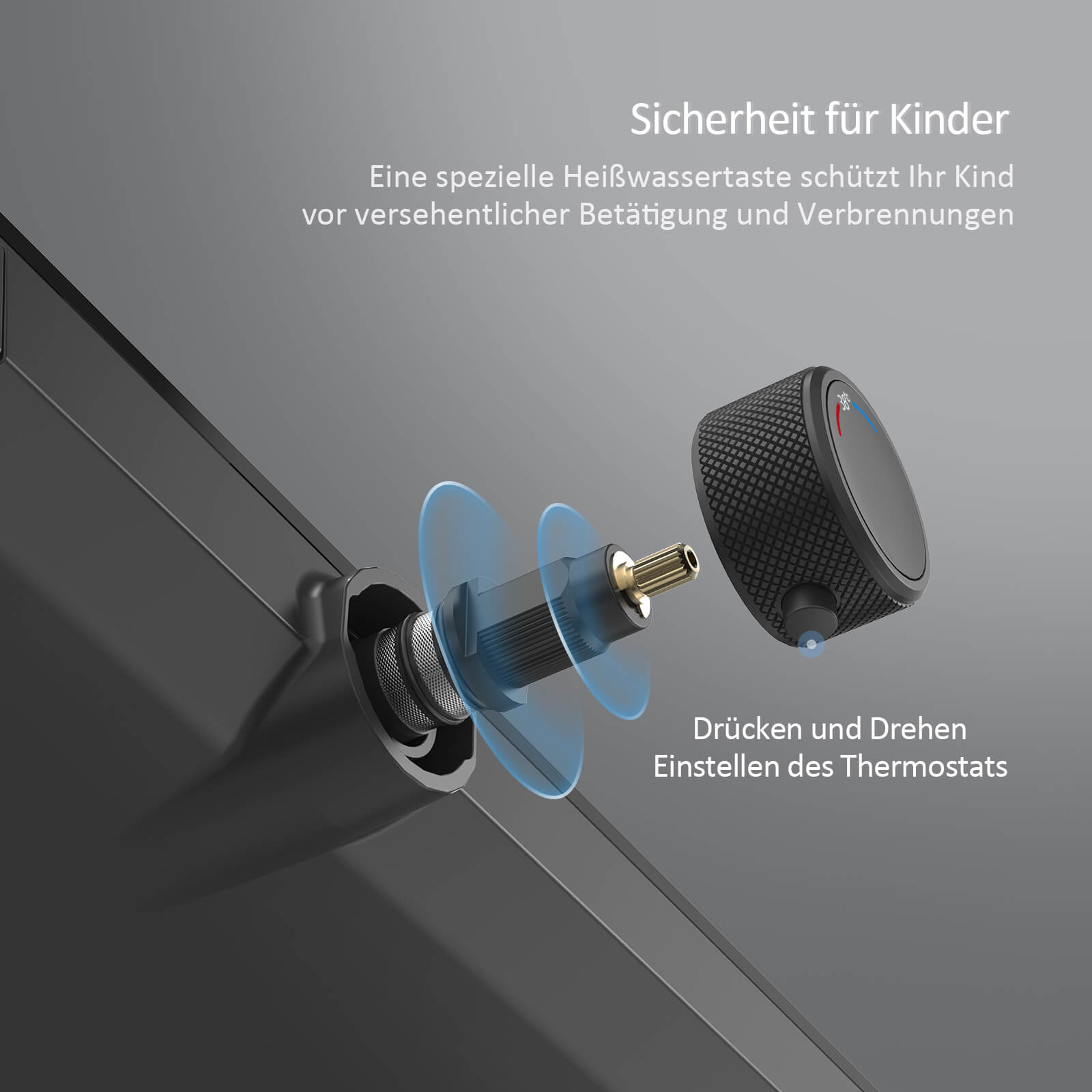 emke-f13-colonne-de-douche-thermostatique-38-c-noir-mat-tablette image 4