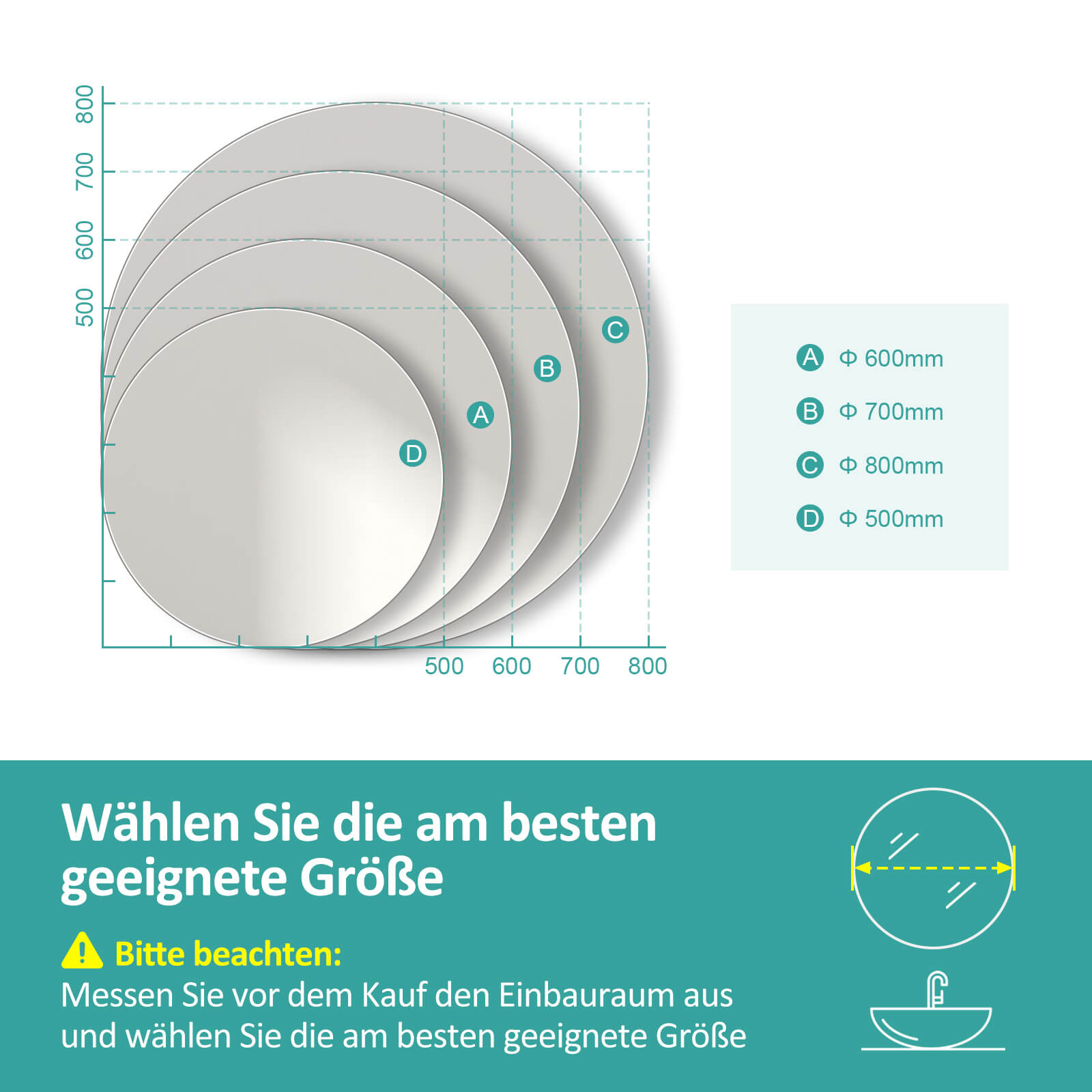 emke-miroir-mural-m05-rond-60-cm-sans-cadre image 8