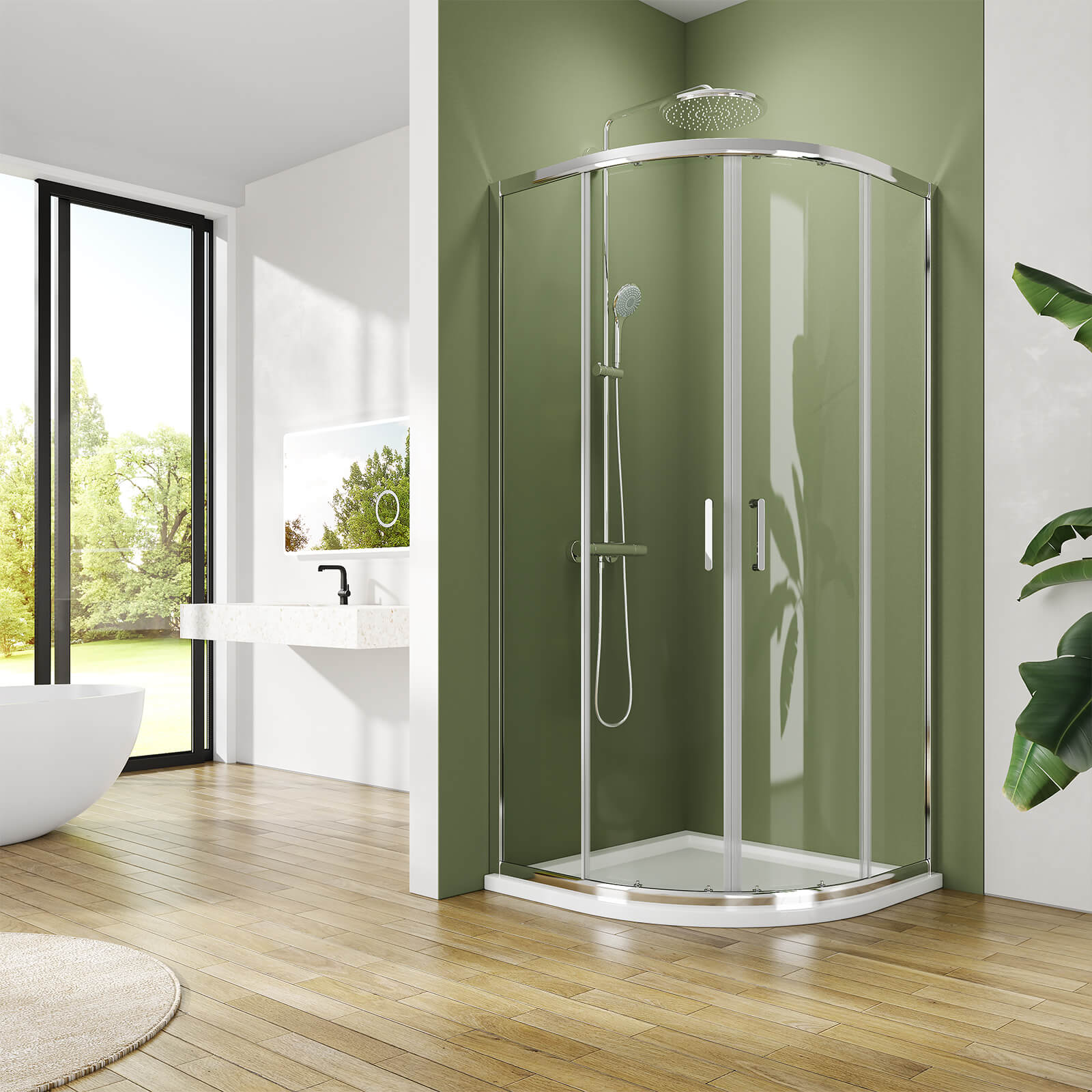 emke-cabine-de-douche-quart-de-cercle-90x90x185-coulissante image 3