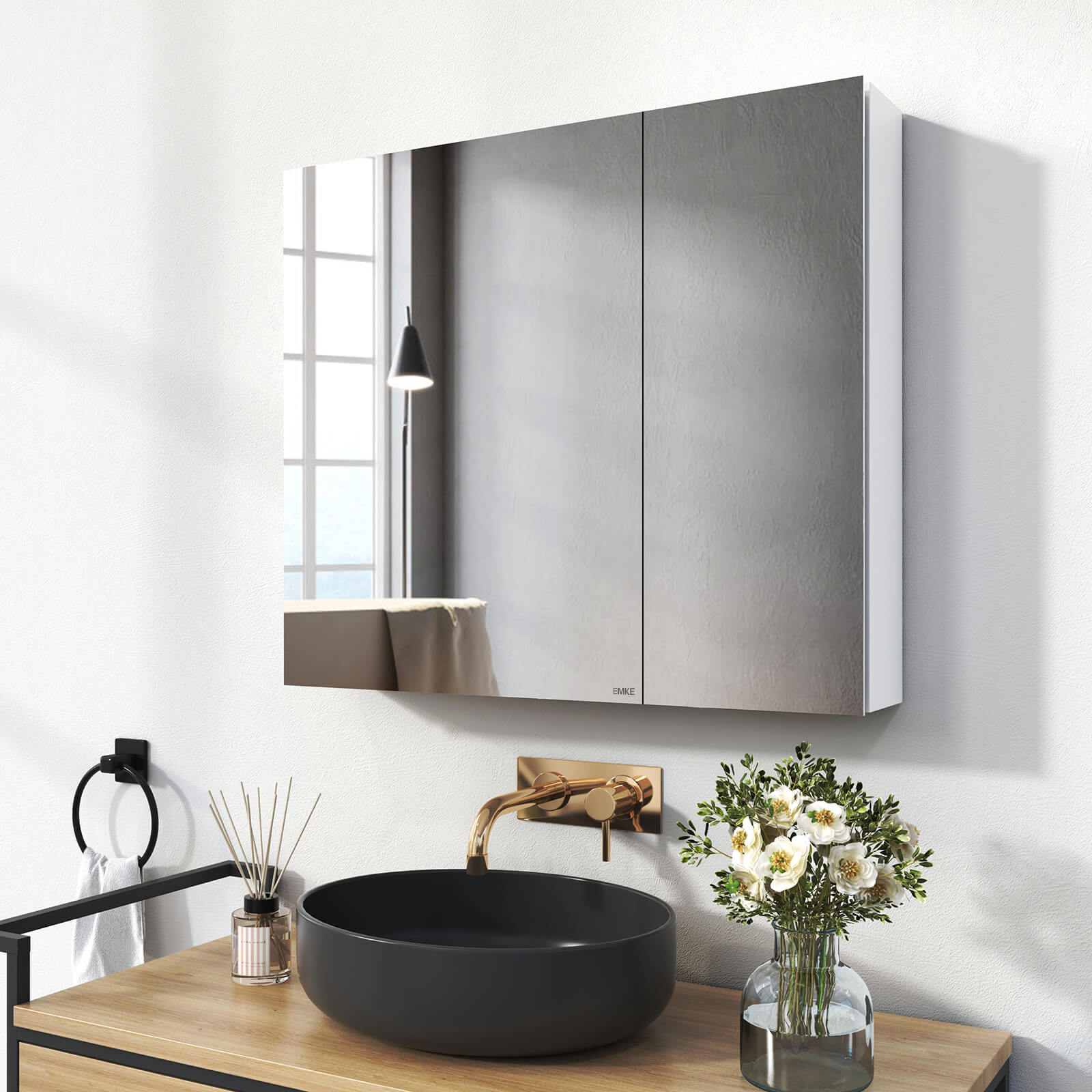 emke-mc7-armoire-miroir-salle-de-bain-75x65-noir image 3