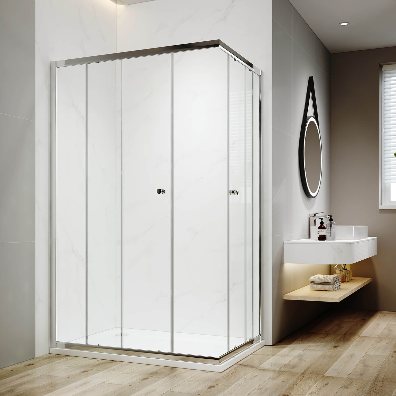 emke-cabine-de-douche-angle-90x90x185-cm-2-portes image 7