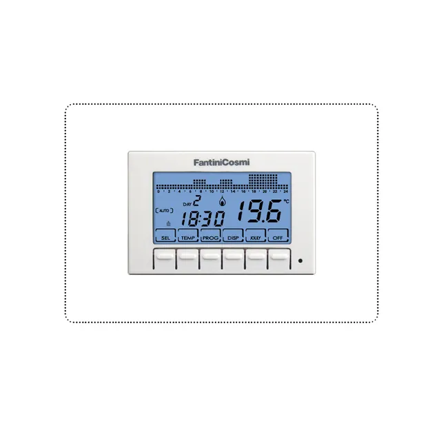 fantini-cosmi-intellicomfort-ch141a-thermostat-hebdomadaire-3-modules image 1