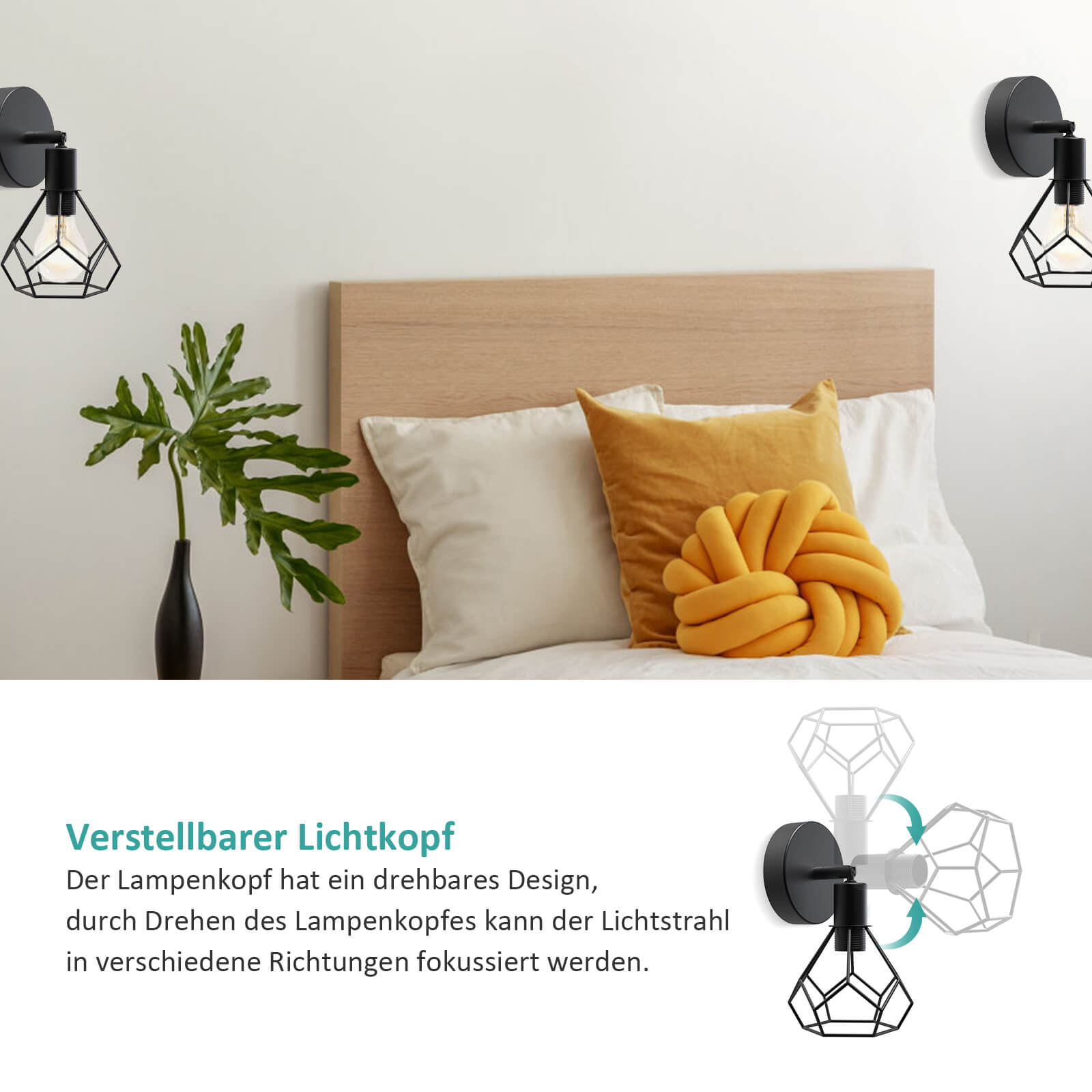 emke-l25a1bl-applique-murale-noire-e14-pivotante image 6