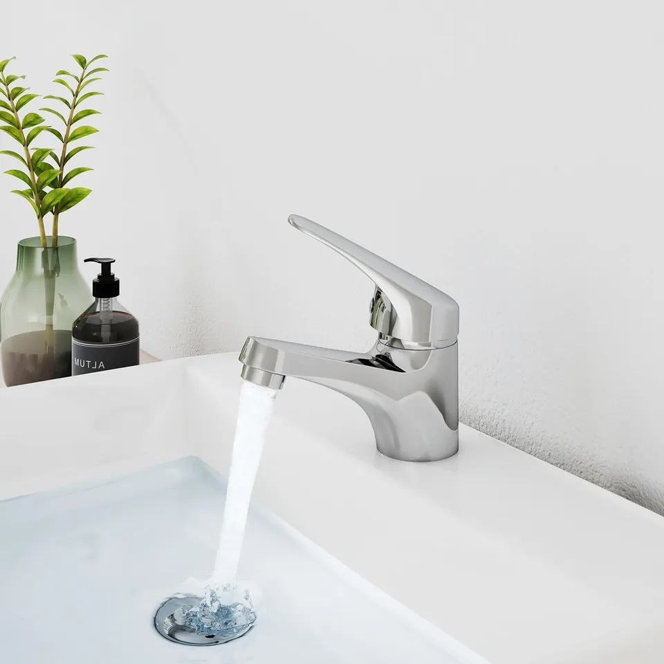 emke-robinetterie-f15-mitigeur-lavabo-chrom-avec-bonde image 1