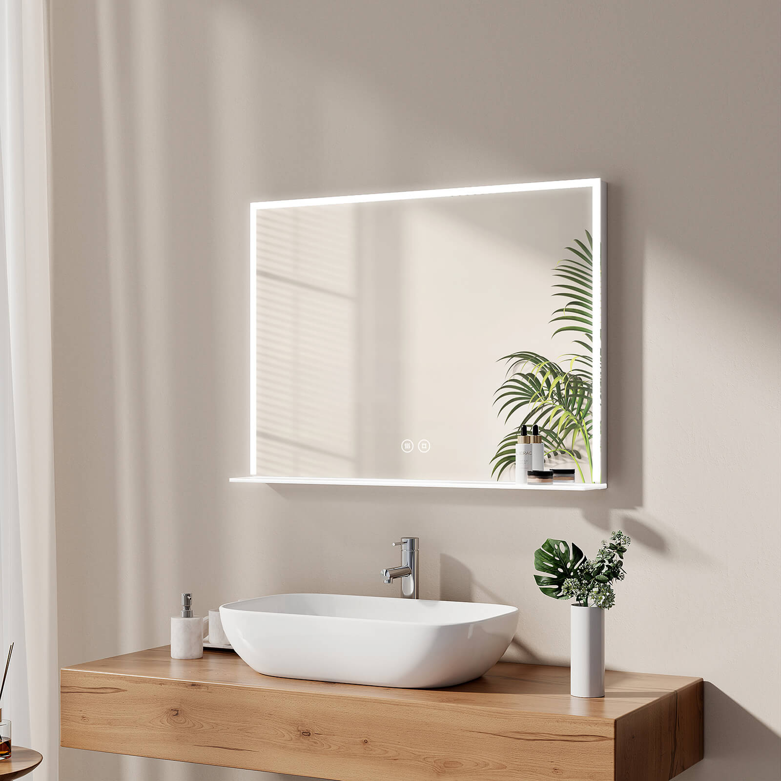 emke-lm15-miroir-lumineux-salle-de-bain-led-50x70-tactile image 2