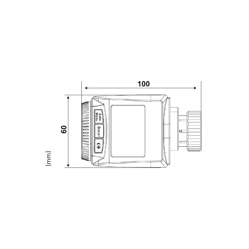 fantini-cosmi-o81rf-t-te-thermostatique-radiateur-c801 image 2