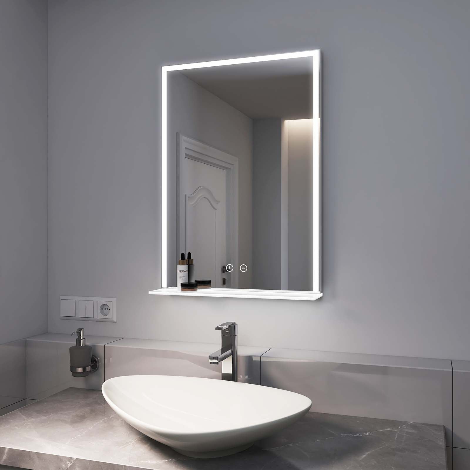 emke-lm15-miroir-lumineux-salle-de-bain-led-50x70-tactile image 3