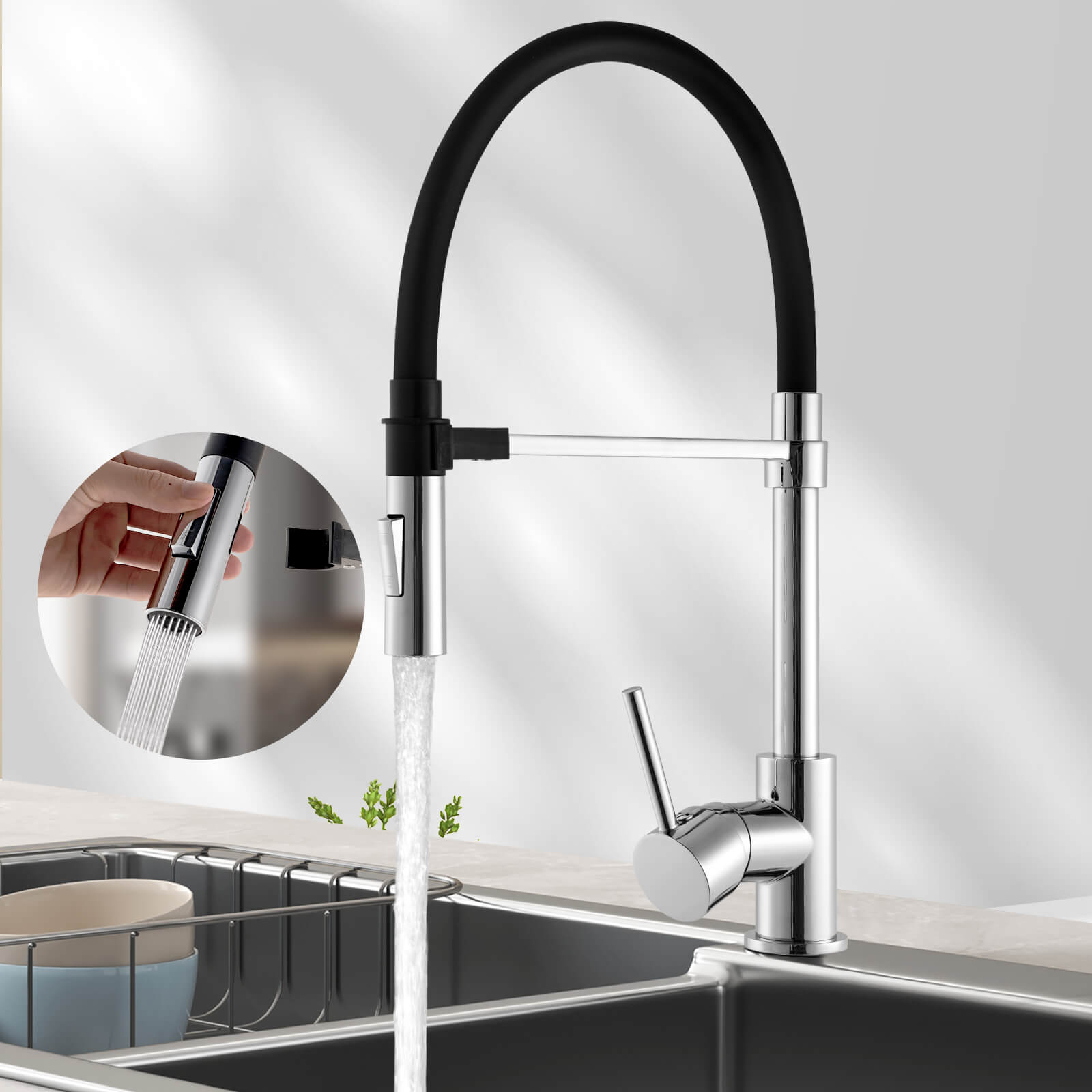 emke-f17-mitigeur-cuisine-2-jets-orientable-chrom-360 image 1