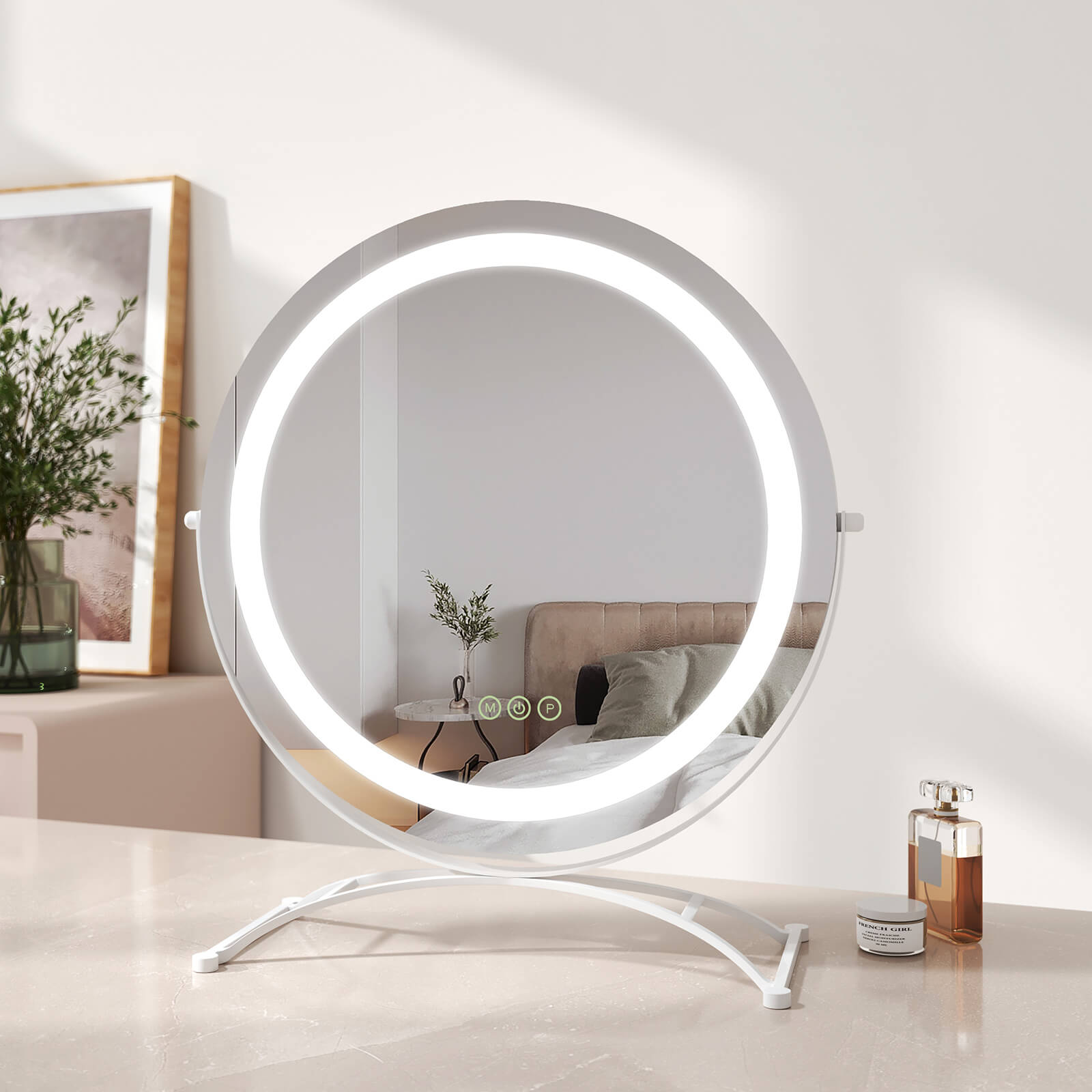 emke-cm07-miroir-cosm-tique-rond-blanc-40-cm-led image 2