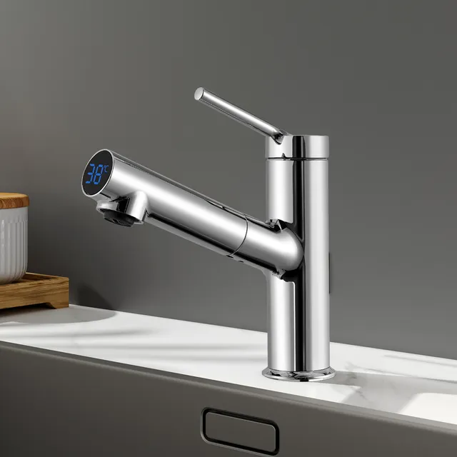 emke-f20-mitigeur-cuisine-bec-extractible-chrom image 1