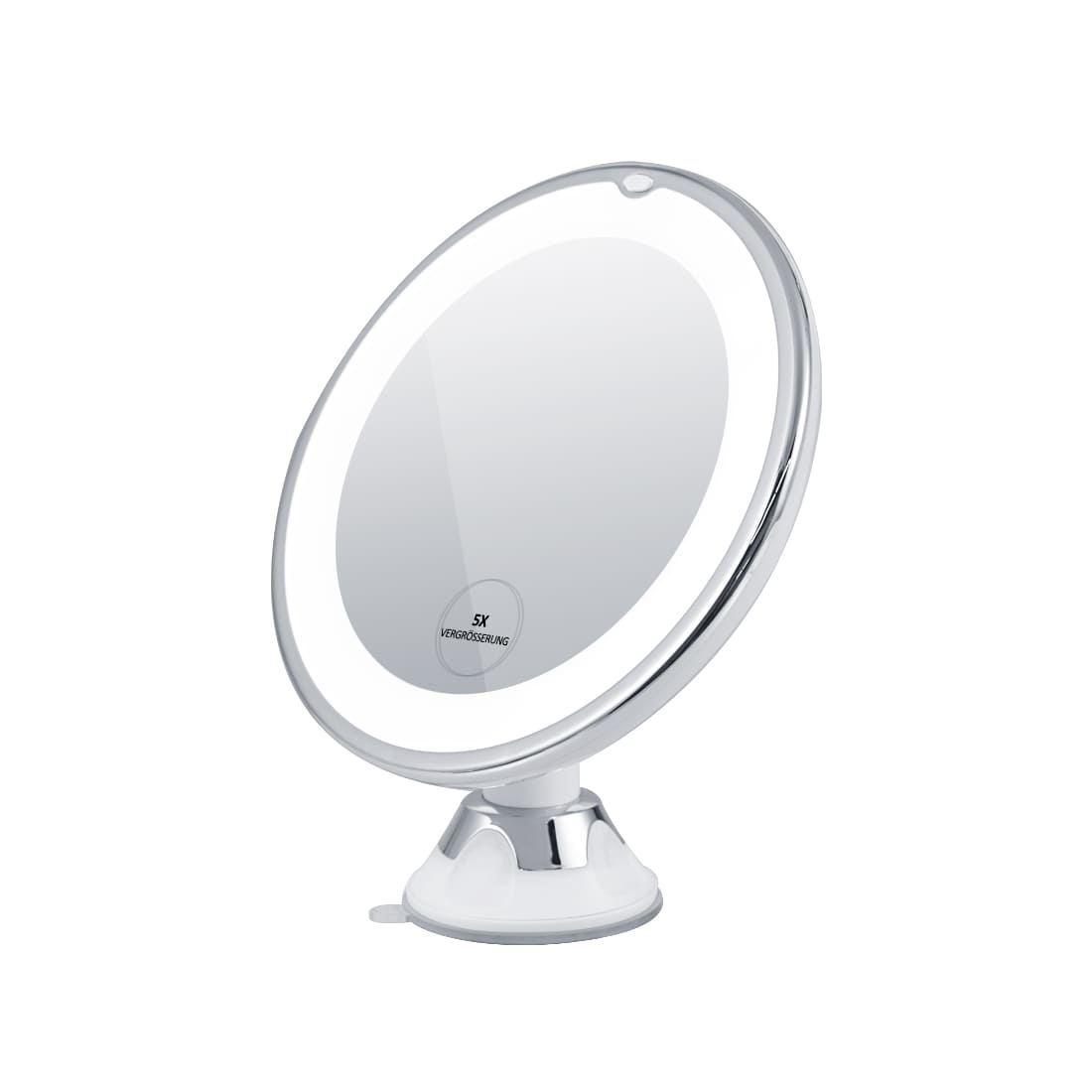 emke-miroir-grossissant-led-5x-ventouse-175-mm-rotatif-360 image 1