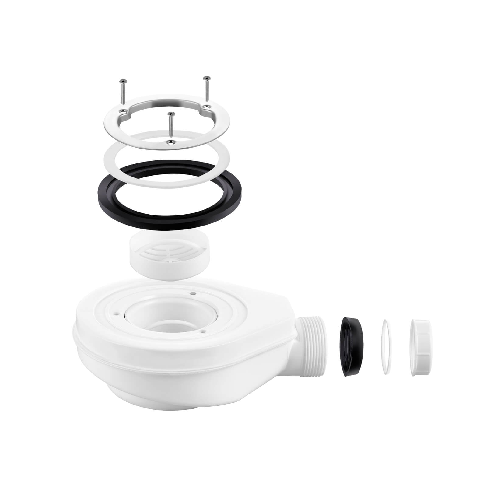 emke-receveur-de-douche-embout-coulement-blanc-90-mm image 2