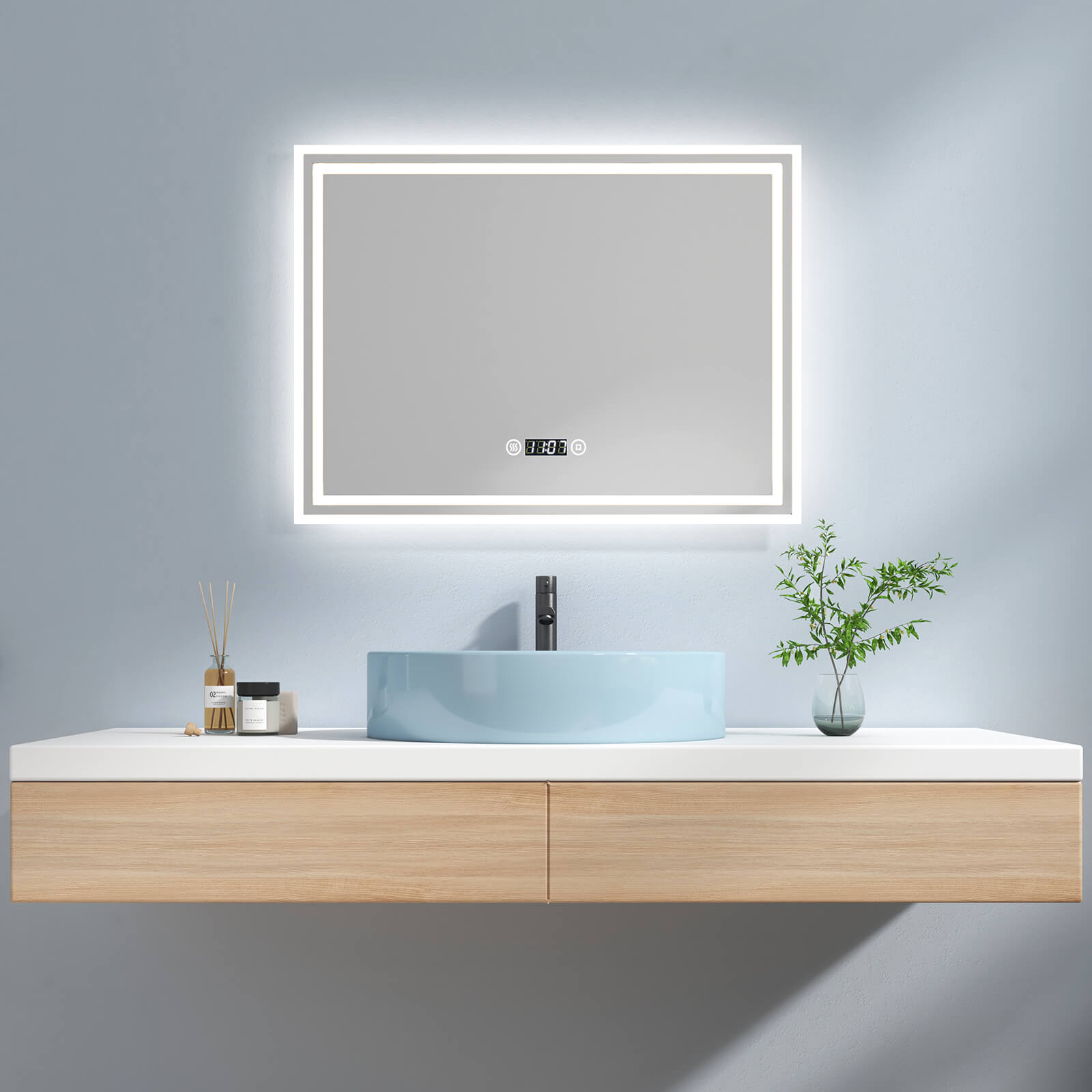 emke-lm04-miroir-lumineux-salle-de-bain-60x80-tactile-6500k image 5