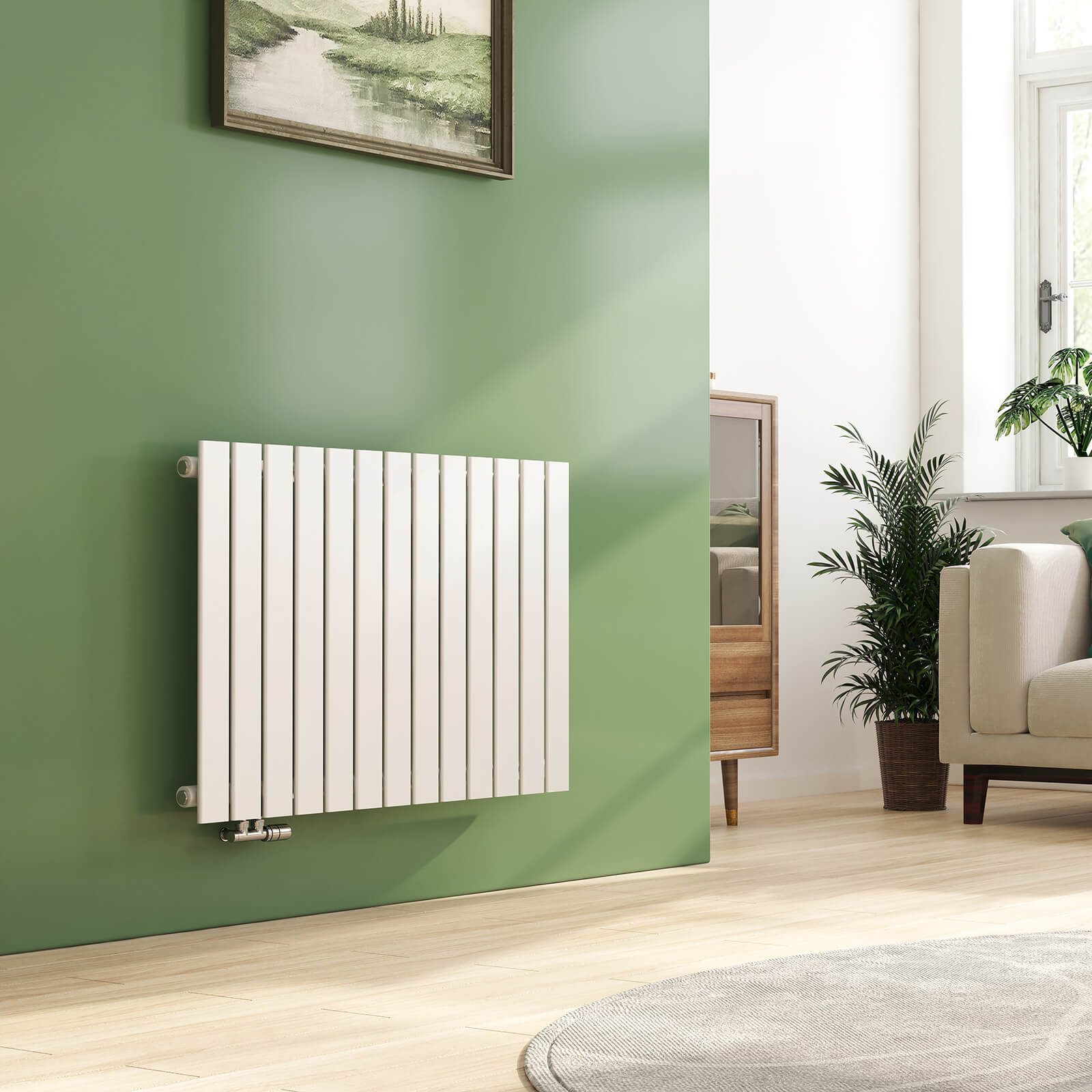 emke-radiateur-plat-63x100-cm-anthracite-eau-chaude image 5