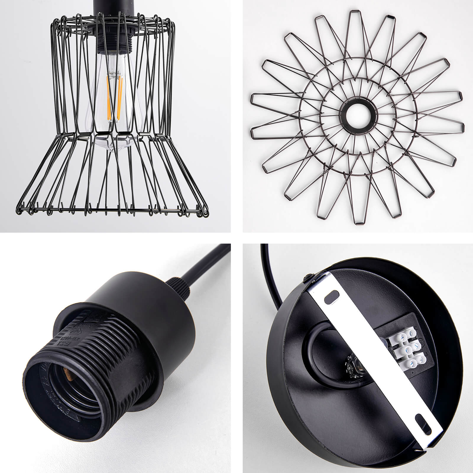 emke-l18b2bl-suspension-fer-anthracite-e27-d-formable image 6