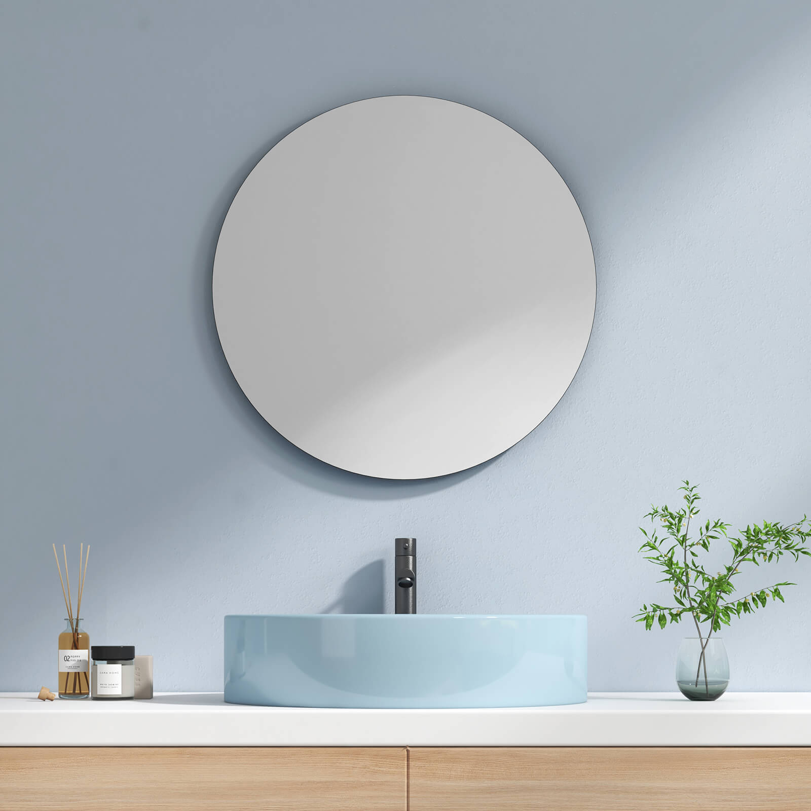 emke-miroir-mural-m05-rond-60-cm-sans-cadre image 2