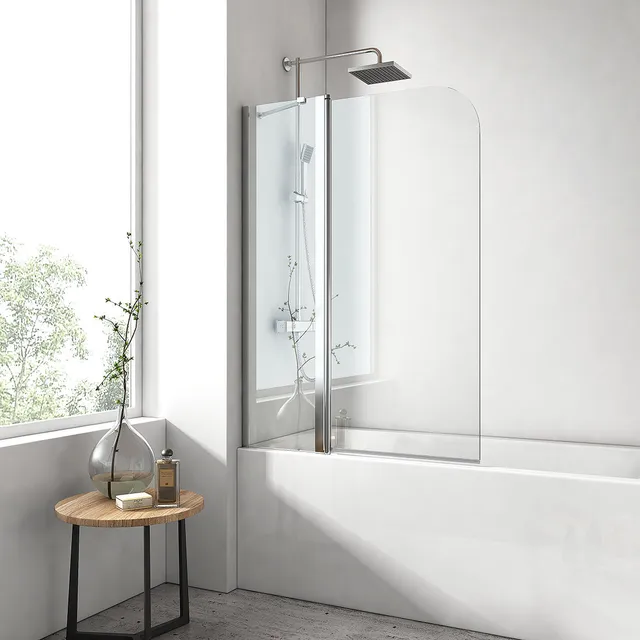 emke-pare-baignoire-paroi-douche-baignoire-100x140-cm-pivotante image 1