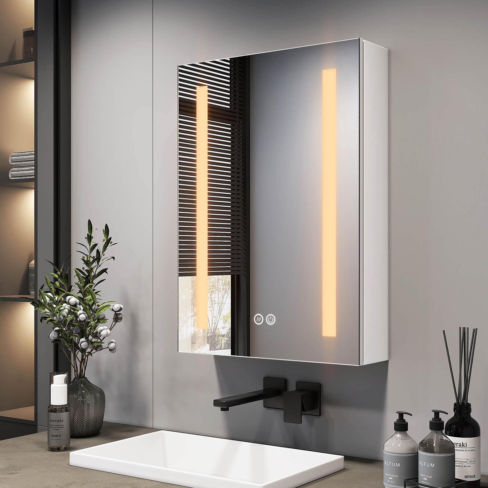 emke-mc01-armoire-murale-salle-de-bain-50x70-led-1-porte image 3