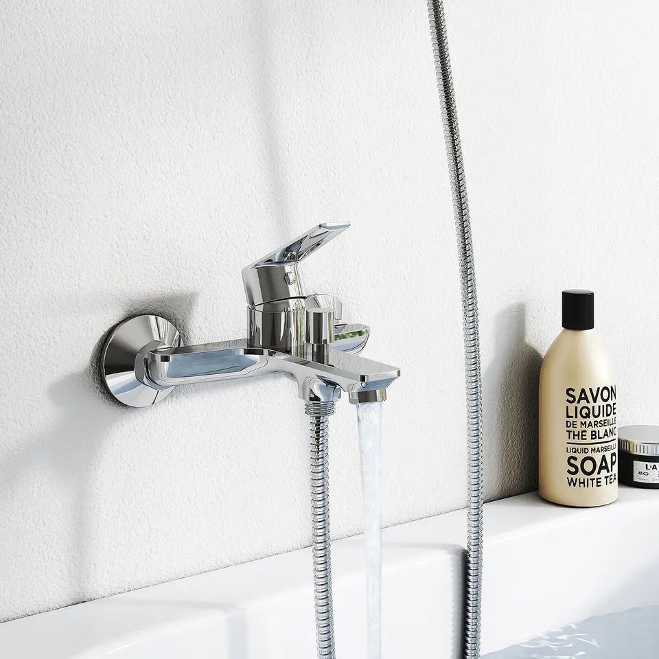 emke-f03-mitigeur-douche-mural-chrome-baignoire image 1