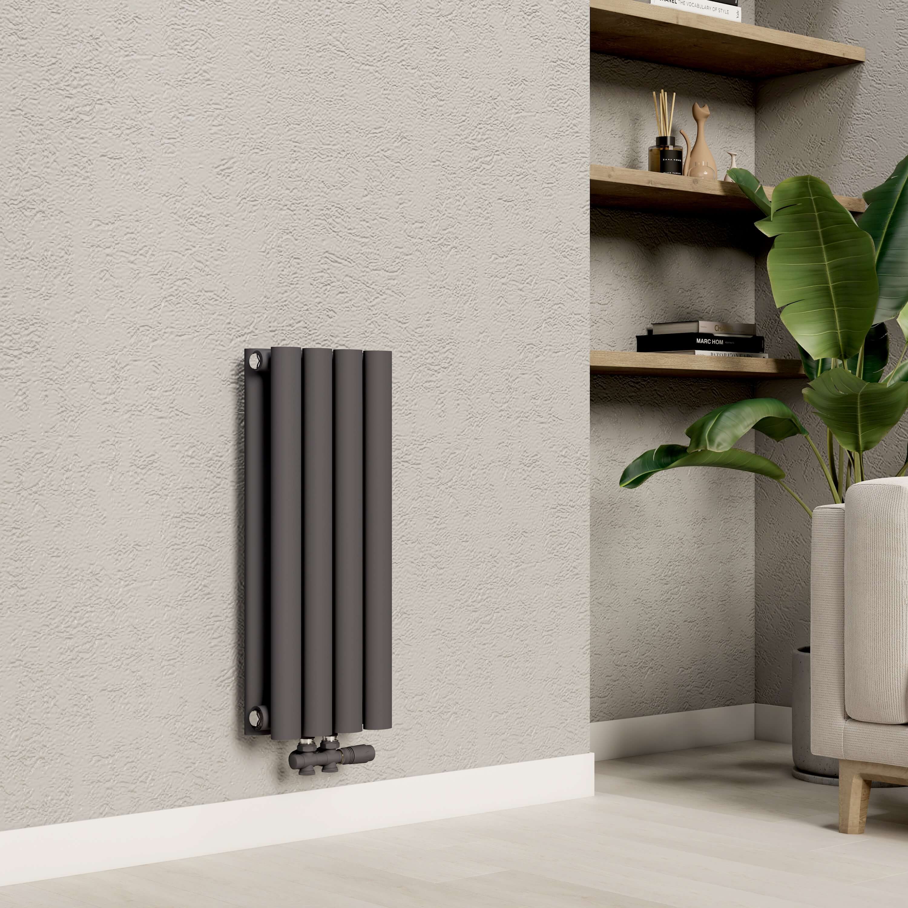 emke-radiateur-tube-ovale-180x24-anthracite-double-couche image 1