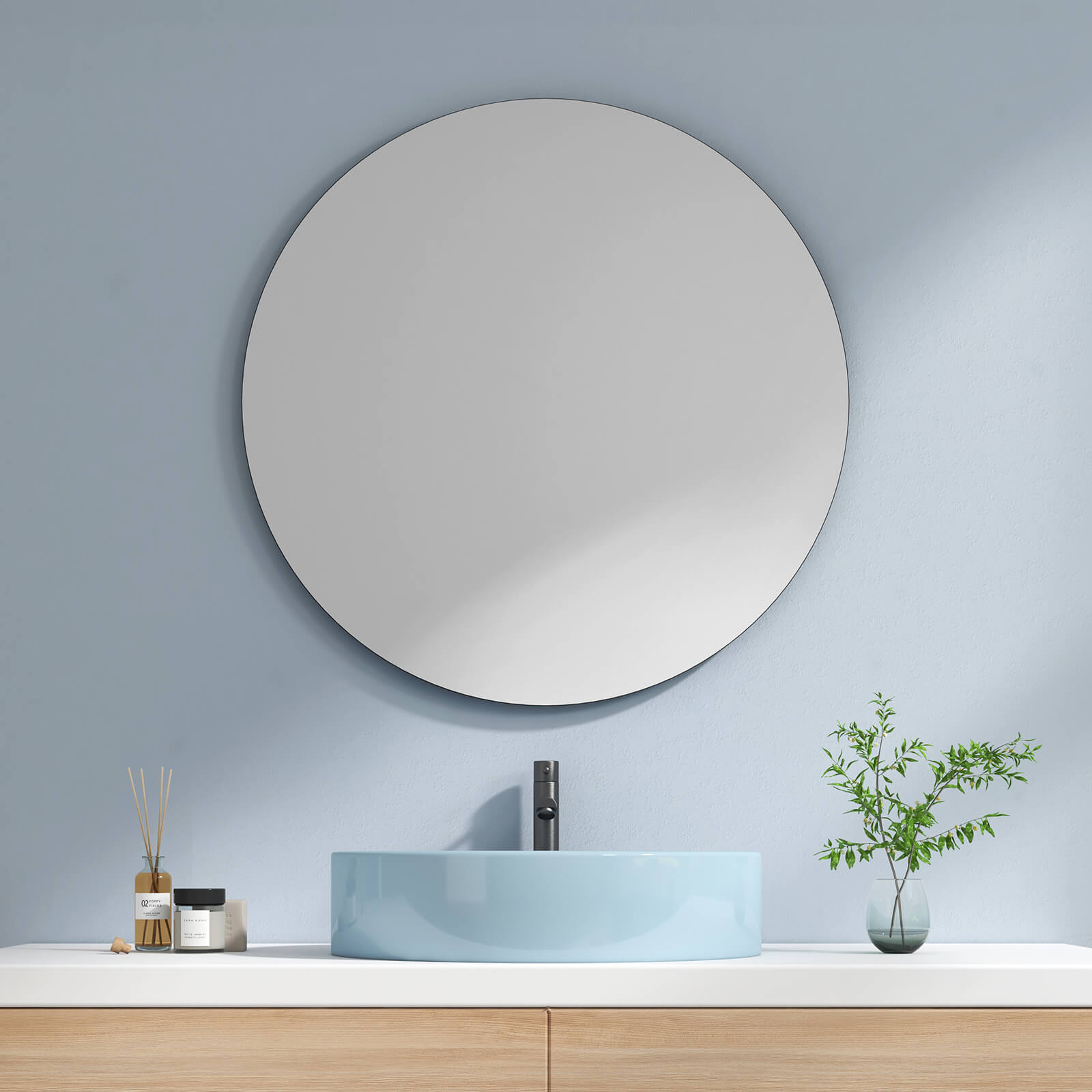 emke-miroir-mural-m05-rond-60-cm-sans-cadre image 4