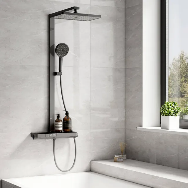 emke-f11-colonne-douche-thermostatique-anthracite image 1