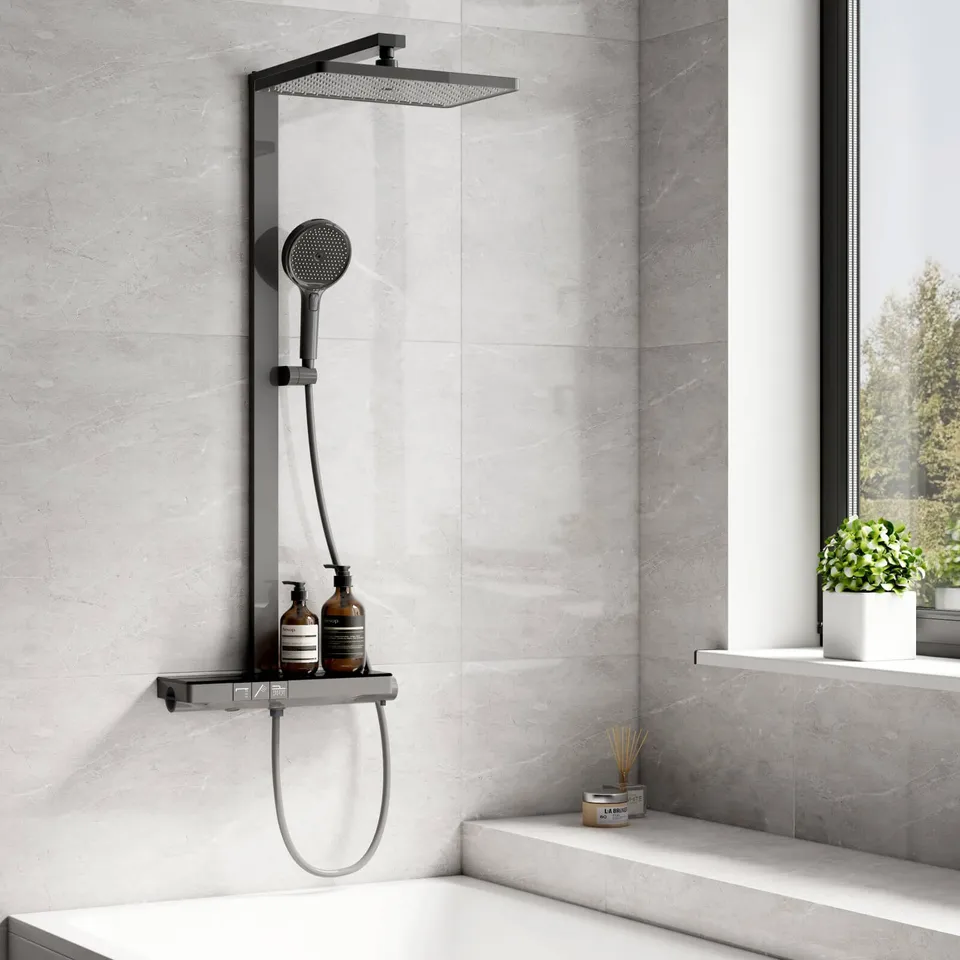 emke-f11-colonne-douche-thermostatique-anthracite image 1