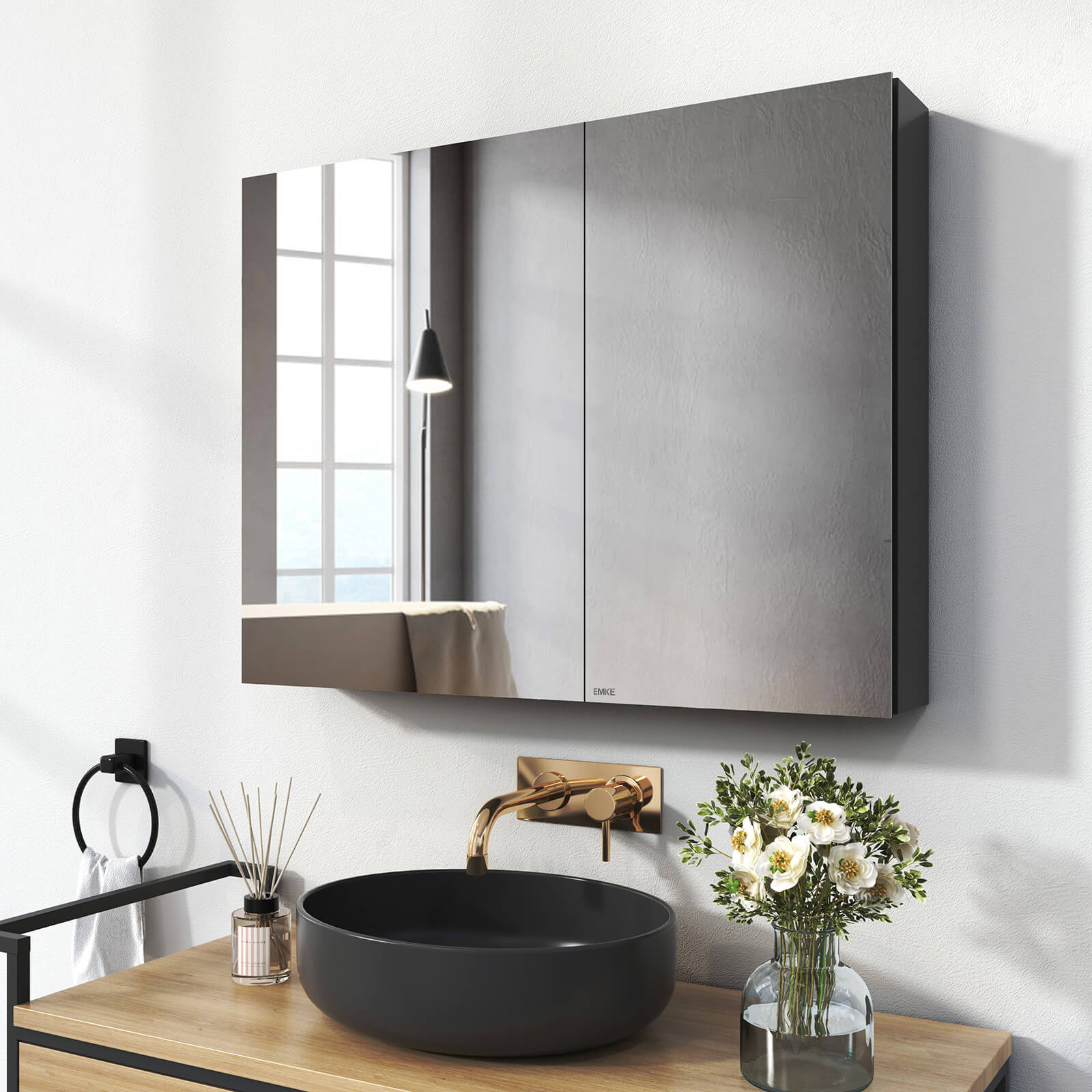 emke-mc7-armoire-miroir-salle-de-bain-75x65-noir image 5