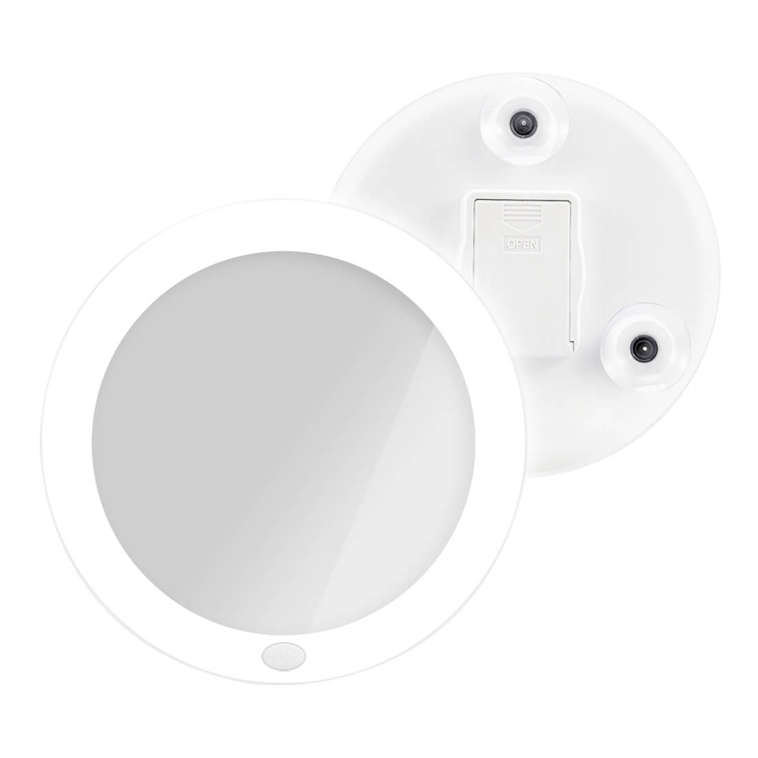 emke-miroir-grossissant-5x-lumineux-ventouse-blanc-165-mm image 1