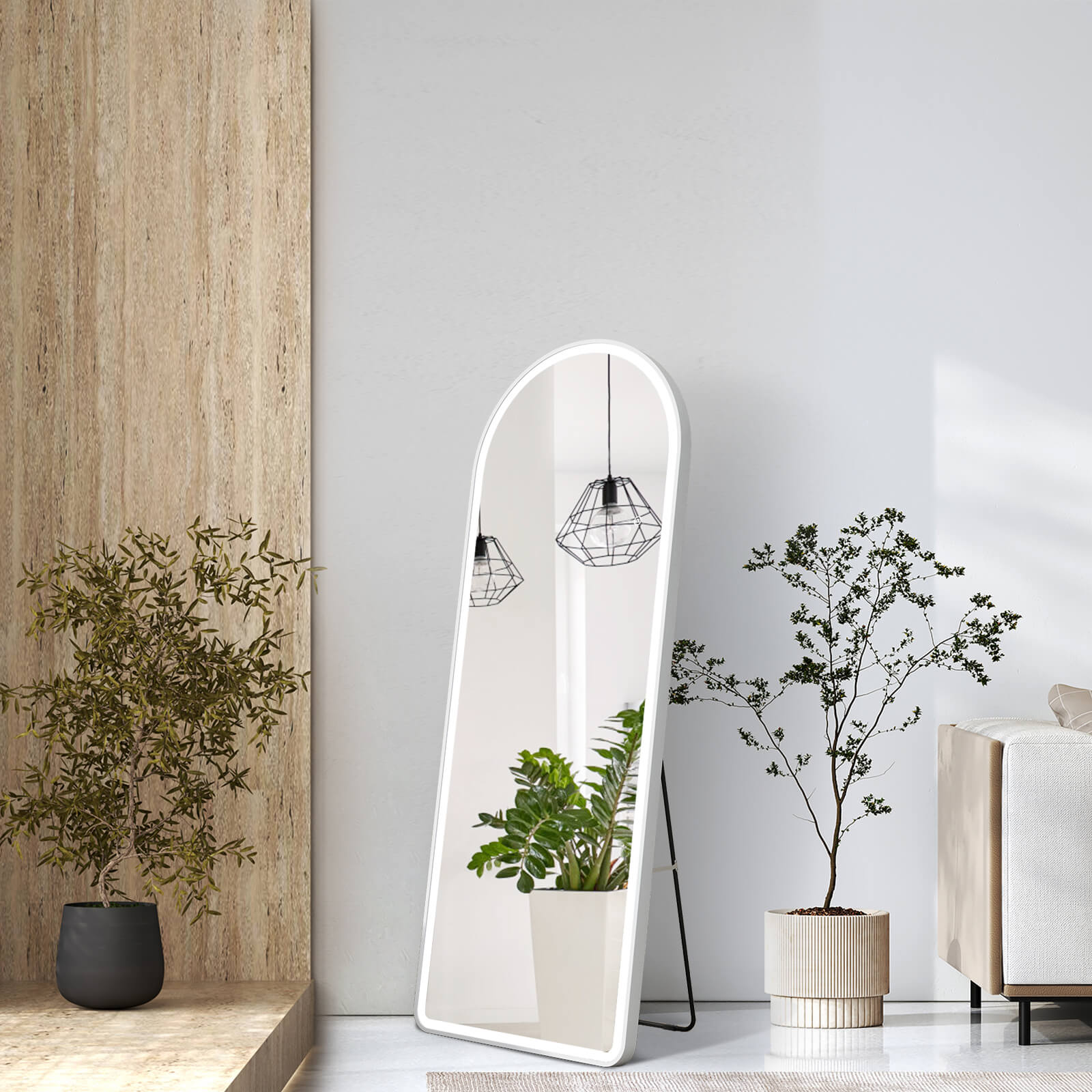 emke-miroir-sur-pied-fm06-pleine-longueur-led-noir-160x60 image 3