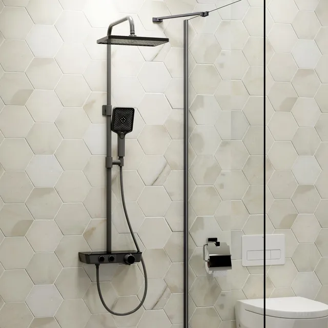 emke-f08-colonne-douche-thermostatique-anthracite image 1