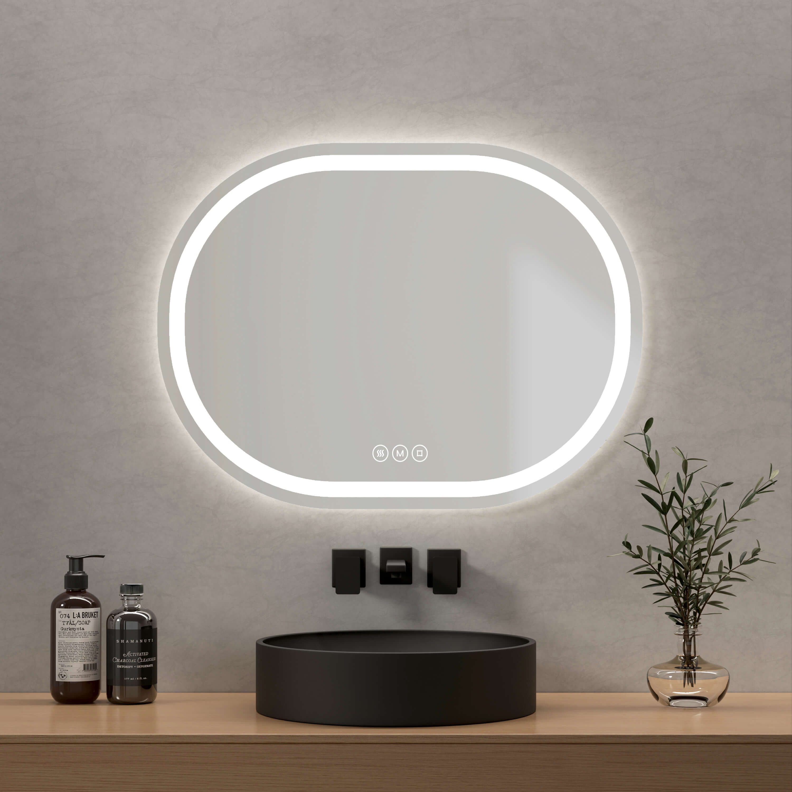 emke-olm06-miroir-lumineux-salle-de-bain-70x50-tactile-anti-bu-e image 2