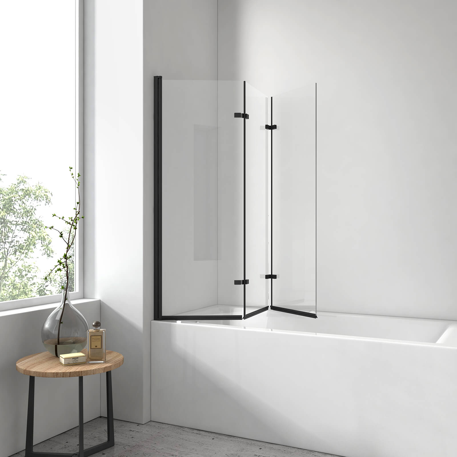 emke-pare-baignoire-rabattable-3-volets-120-cm-noir-verre-6-mm image 4
