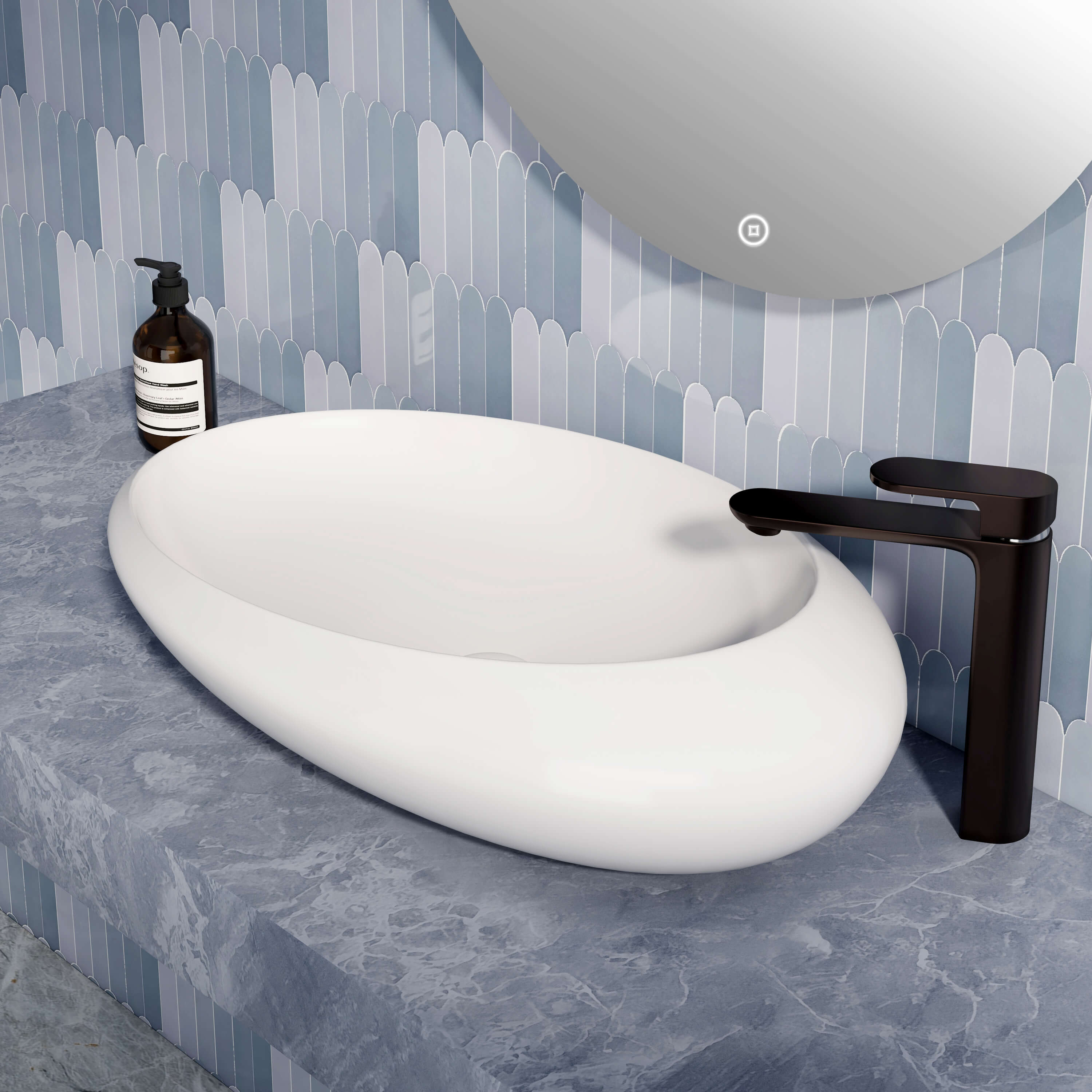 emke-cb07-vasque-poser-ovale-blanche-68-cm image 5