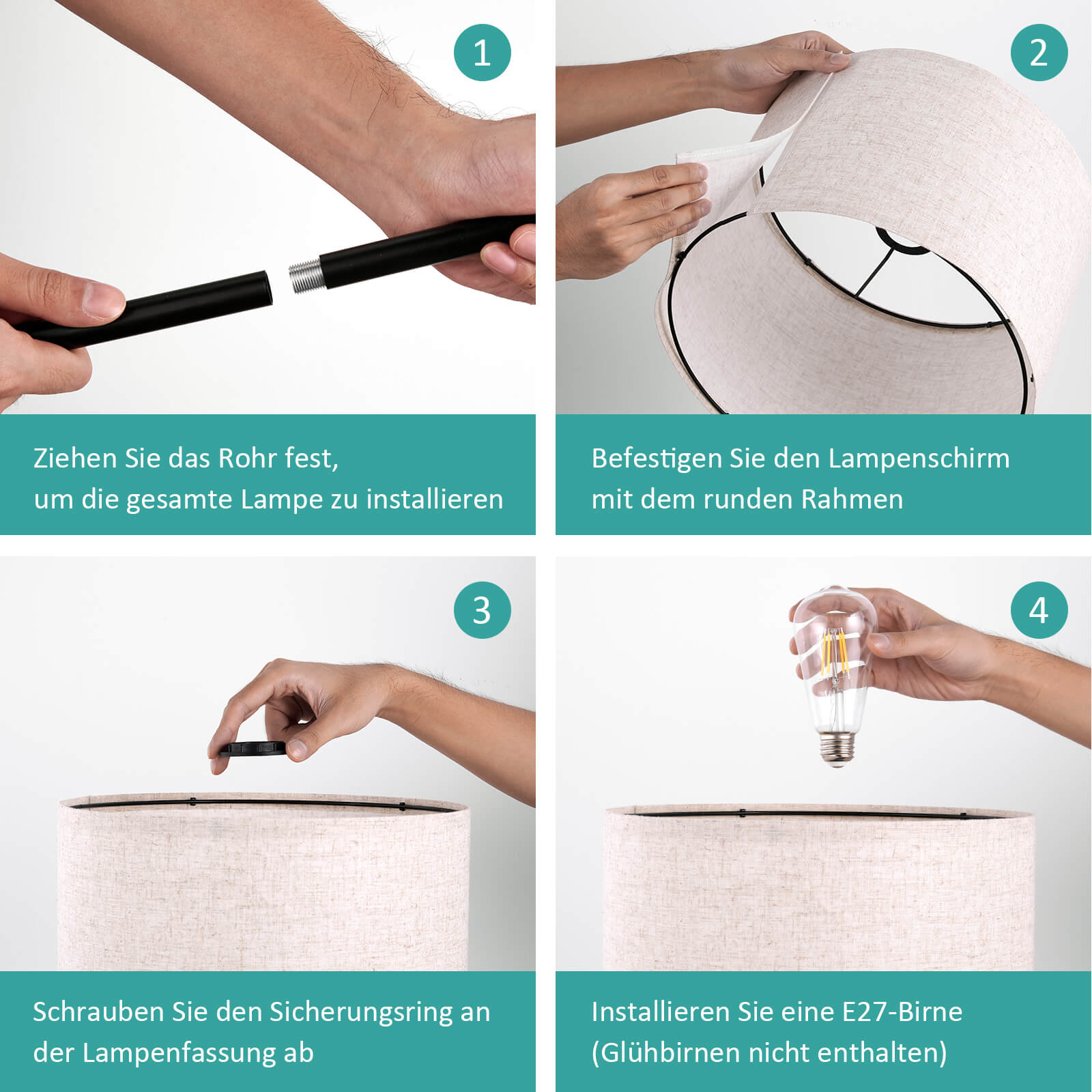 emke-l20e2bl-lampadaire-tr-pied-lin-e27-interrupteur-pied image 8