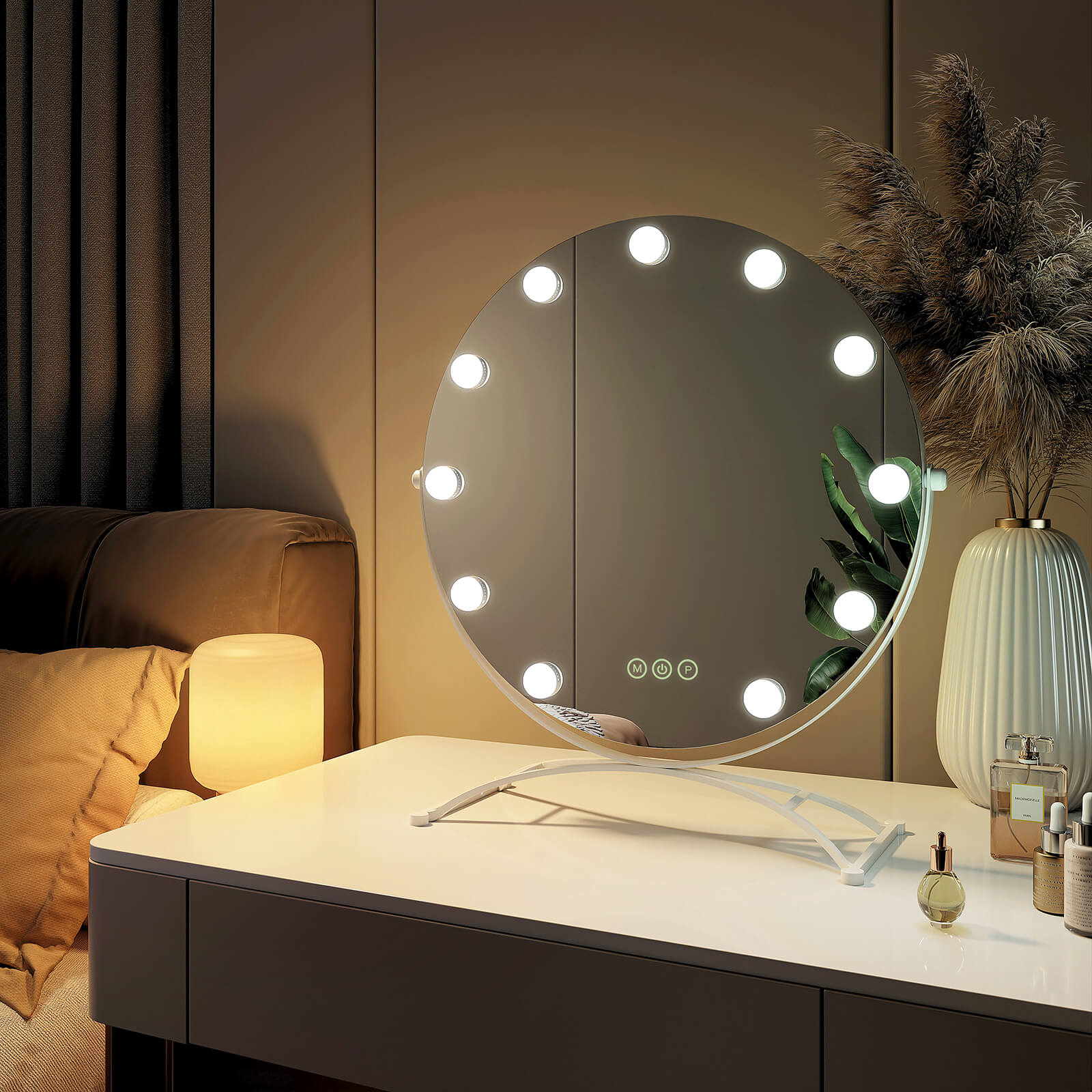 emke-cm11-miroir-cosm-tique-rond-noir-50-cm-7x-led image 8