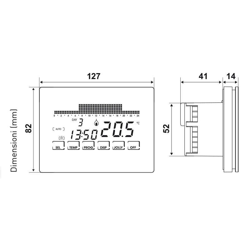fantini-cosmi-intellitouch-ch191-thermostat-programmable-tactile image 3