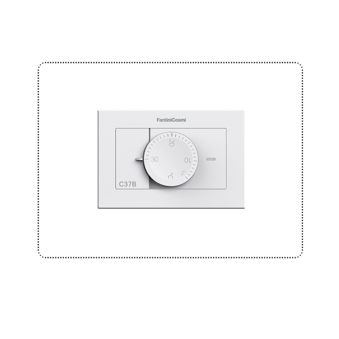 fantini-cosmi-c37b-thermostat-ambiance-encastrable-chauffage image 1