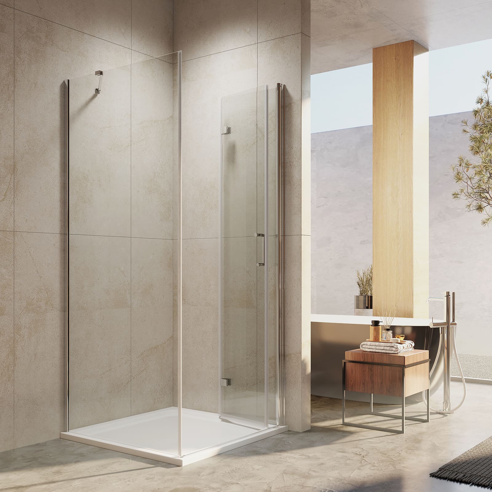 emke-cabine-de-douche-angle-pliante-90x195-80x195 image 2