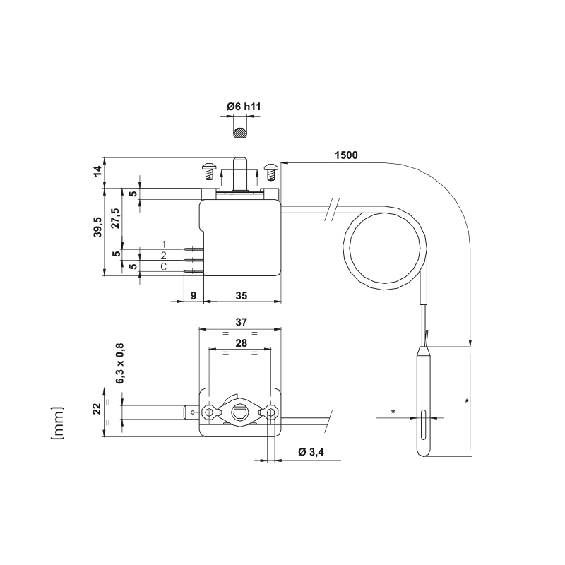 fantini-cosmi-tg300-thermostat-de-contr-le-s-rie-compacte image 2