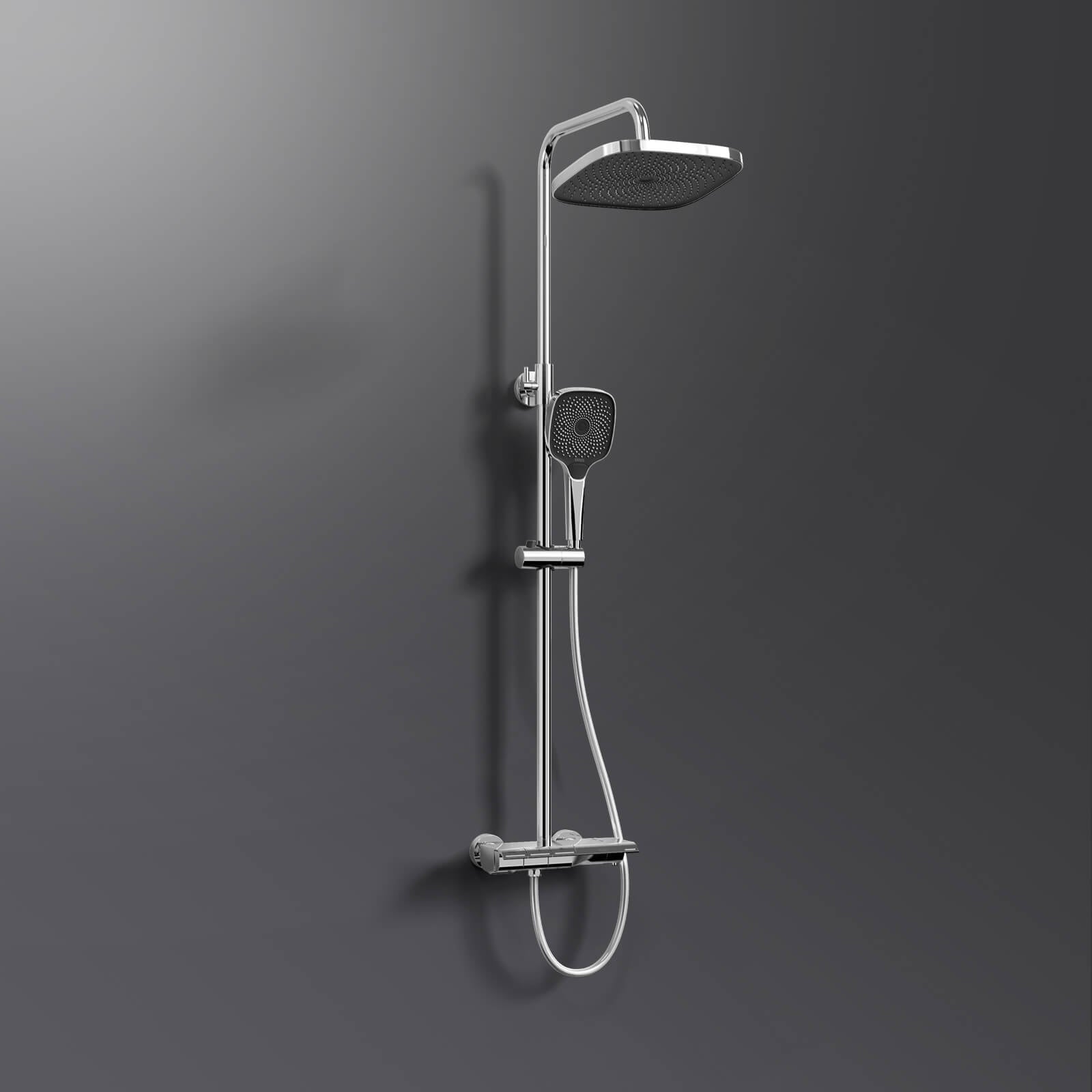 emke-f12-colonne-de-douche-thermostatique-chrome-pluie image 1