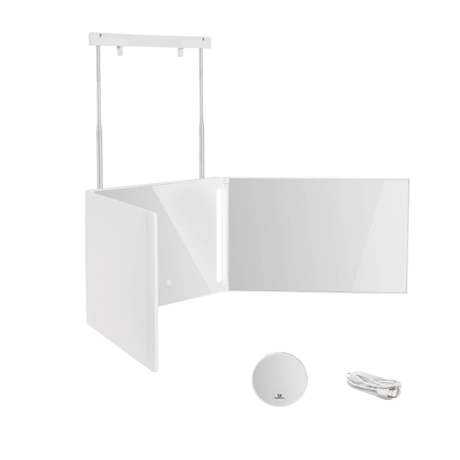 emke-cm04-miroir-grossissant-pliable-led-5x-noir image 2